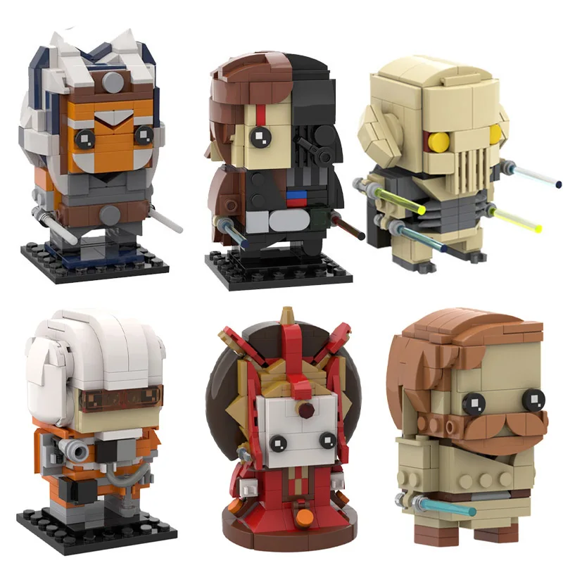 Star Figma Wars Vader Anakin Ewoked Ahsokaed Kuiils General-Grievous Brickheadz Figure Building Blocks Modello Anime Giocattoli Per Bambini
