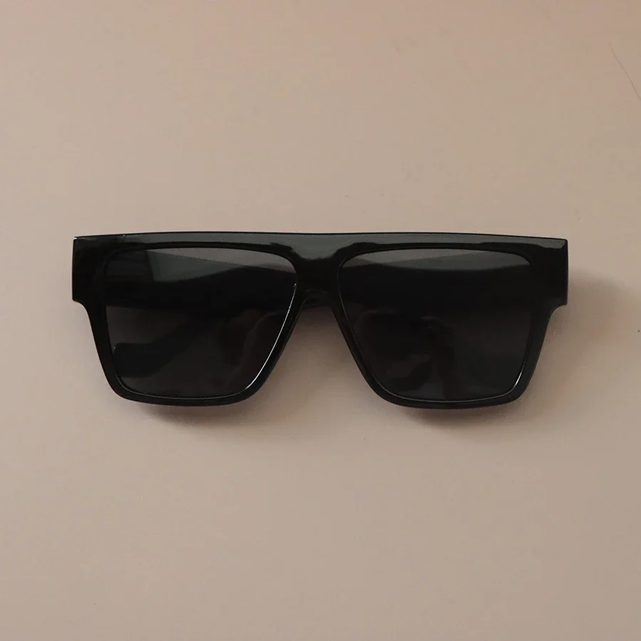 Schwarze quadratische Sonnenbrille für Damen und Herren, Retro-Vintage-Polygon-Mode, Damen- und Herren-Sonnenbrille, Oculos – Detail 3
