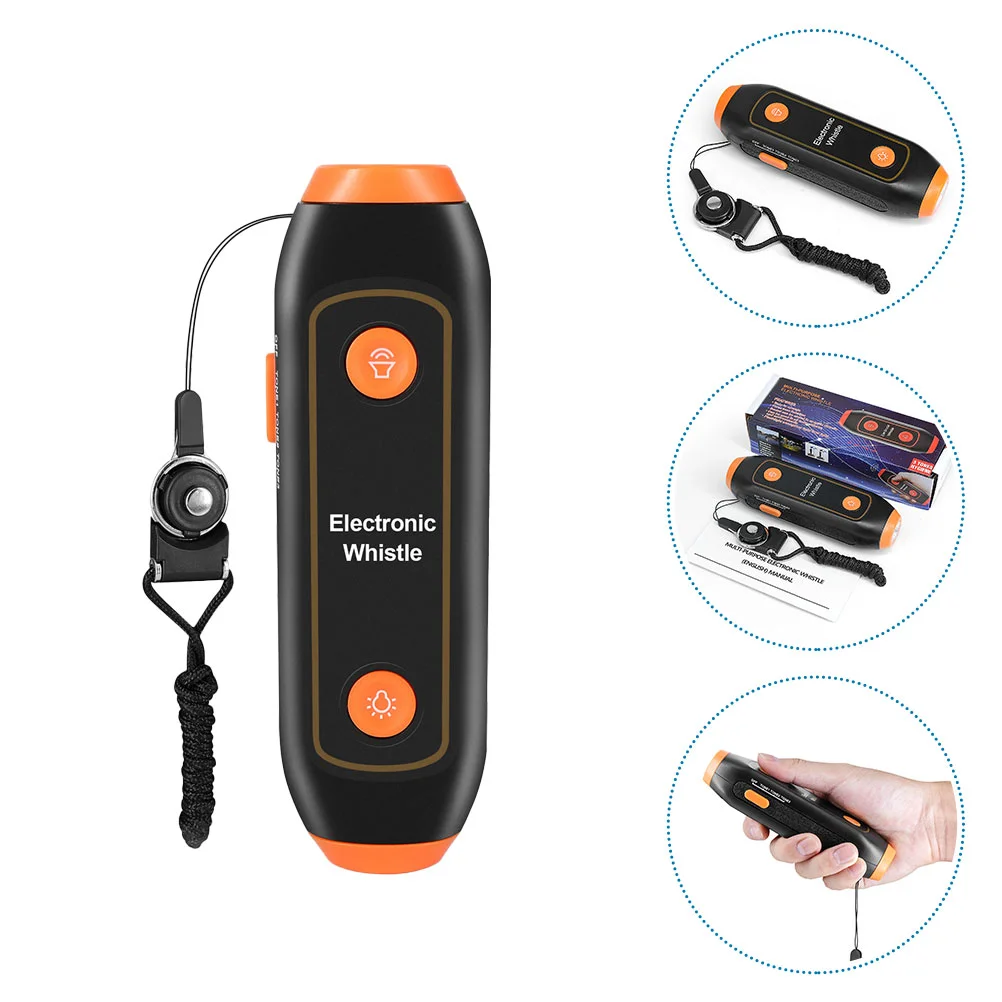 

Electronic Whistle 3 Tones Multipurpose Handheld Whistle With Lanyard Torchlight