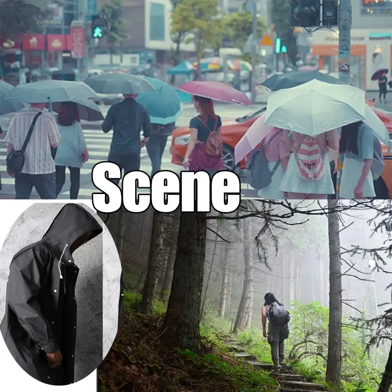 Waterproof Long Raincoat Adult Hooded Outdoor Hiking Trip Fishing Mountaineering waterproof raincoat