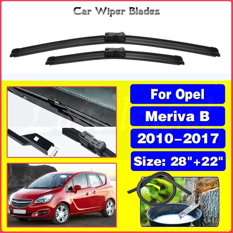 

Wiper Front Wiper Blades For Opel Meriva B 2010 2011 2012 2013 2014 2015 2016 2017 Windshield Windscreen Front Window 28"+22"