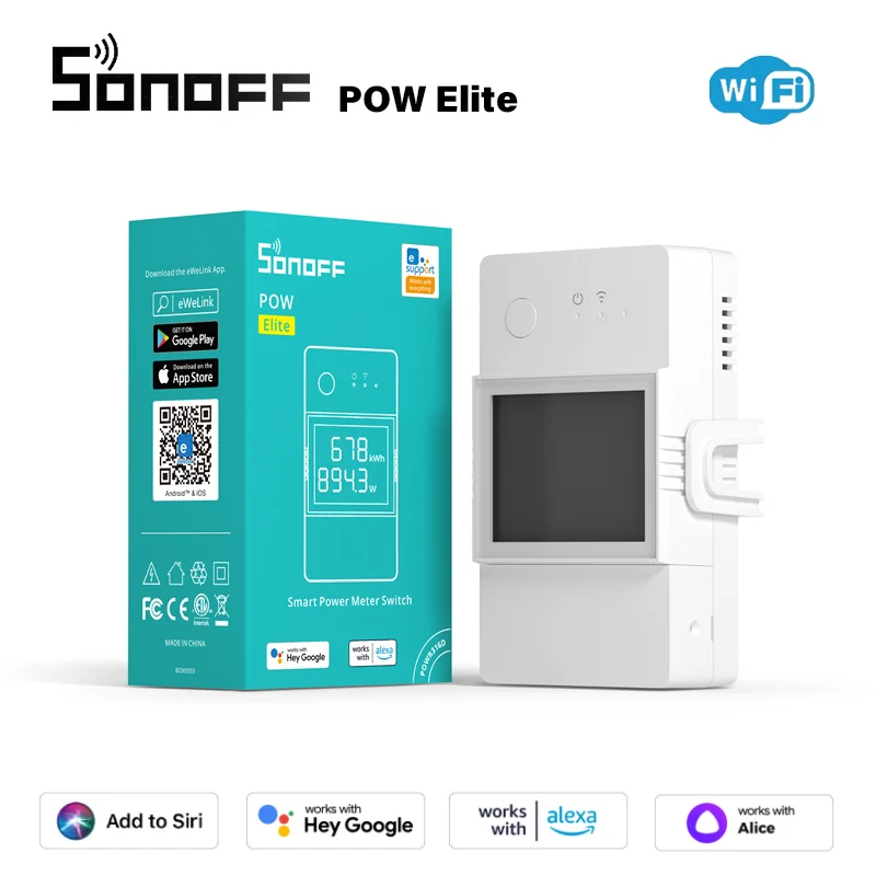 SONOFFPOWEliteSmartPowerMeterSwitch20A16ASmartHomeRealTime