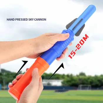 Children's Outdoor Toys Hand Pressurized Sky Rocket Launcher Parent-child Interactive Sky Rocket Launcher Light-emitting Toys 1