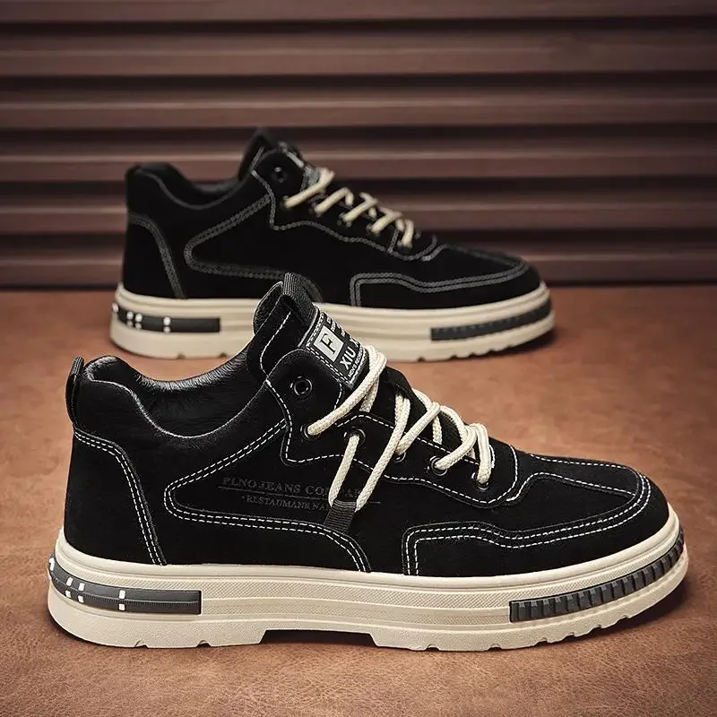 Dr.  Male Winter High-Top British Style Black Locomotive Worker Boot Thick Bottom Huizhou Men'S Casual Leather Sho