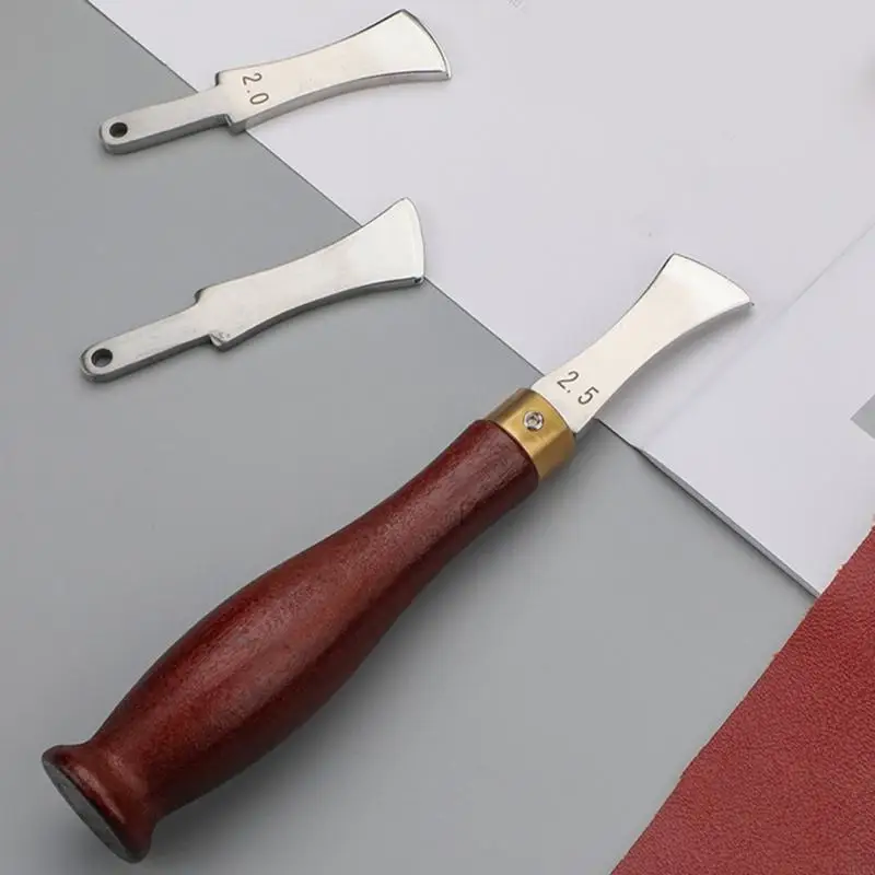 MXLA Leather Flat Slot Edging Line Device with 1.0-2.5mm Replaceable Creasing Head
