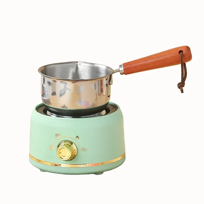 New DIY Tool Wax Bottle Sugar Butter Melting Pot Heating Furnace Insulation Hot Milk Stainless Steel Mini Melting Wax Pot