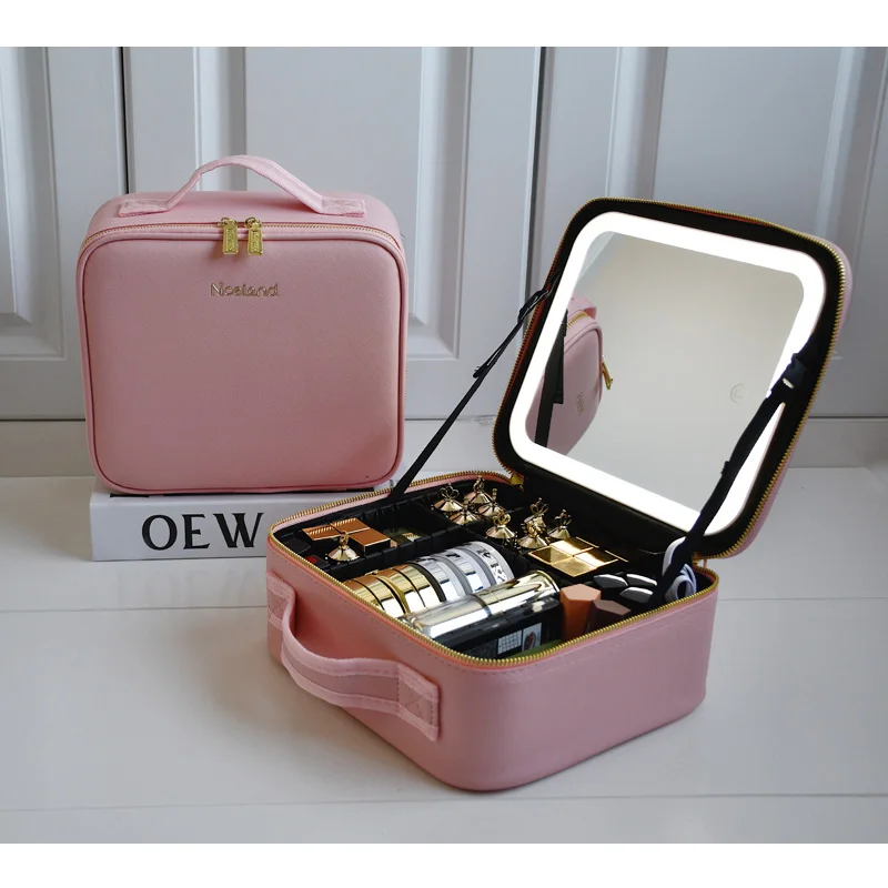 travel makeup bag with compartments