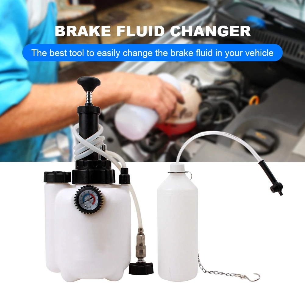 3L Car Brake Bleeder Pumping Fluid Pump Kit Oil Change Purge Tank Tubes Repair Tools Car Manual Brake Bleeder Fluid Oil Changer