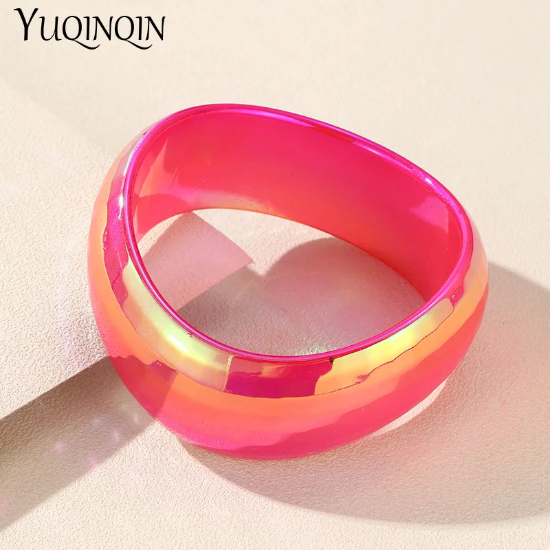 Retro Recharge Paparazzi Acrylic Bracelet Vintage Punk Colorful