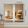 2pc,  Window Drapes Cozy Tea Light Filter Birthday Party Perfect for All Occasions 4