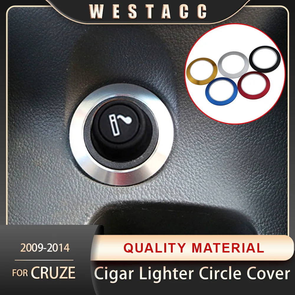 Car Cigarette Cigar Lighter Button Cover Trim Decoration Sticker for