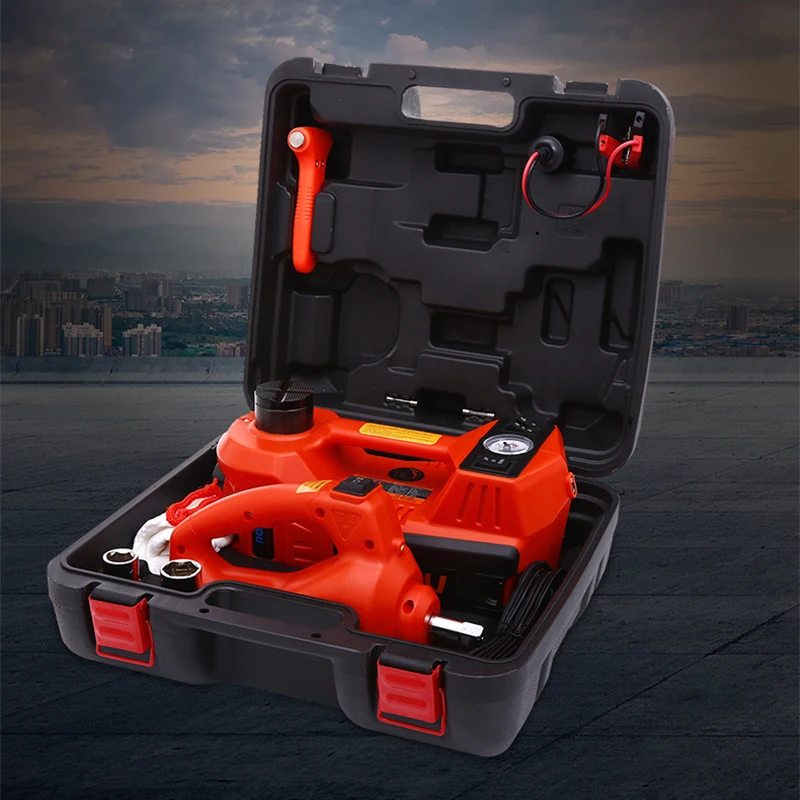 DC12V Car Electric Jack Electric Wrench Car Tire Changing Tool 5T Lift 15-450mm Lifting Height Portable Auto Repair Tool