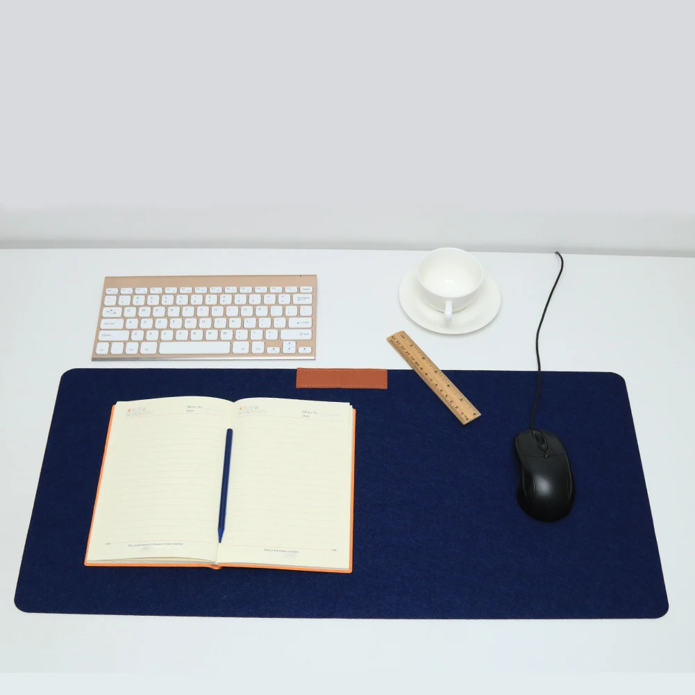 펠트 부직포 테이블 키보드 마우스 매트, 게임용 마우스 패드, 사무실 및 가정용, 60x30cm