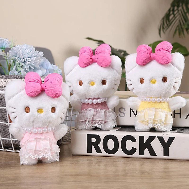 

Sanrio, Hello Kitty плюшевые игрушки Hello Kitty плюшевые милые аксессуары вещи куклы Симпатичные Брелоки декор комнаты для подарка на день рождения