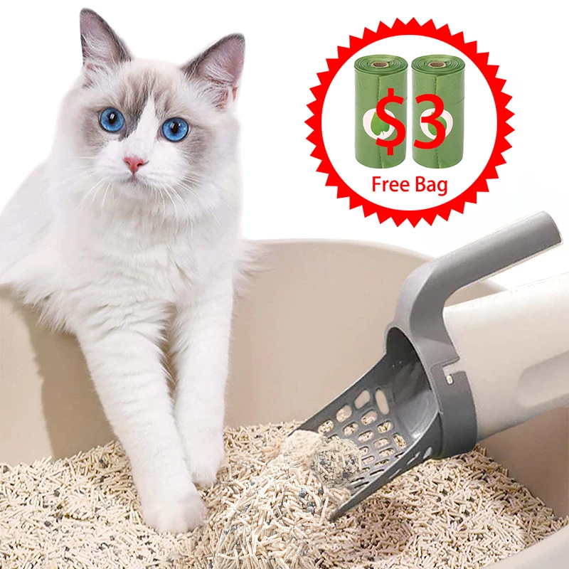 Cat Litter Scooper Large Capacity Selfcleaning Cat Kitty Litter Shovel