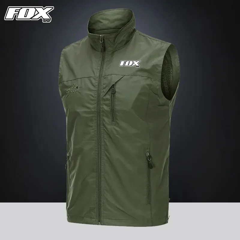 Cycling Vest Jacket MTB Bike Windproof Rainproof Sleeveless Coat for FOX HPWF