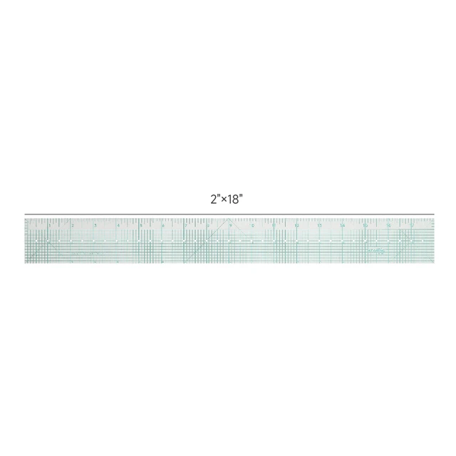 Quilt-N-Sew See-Thru Marking Ruler - 18 x 2