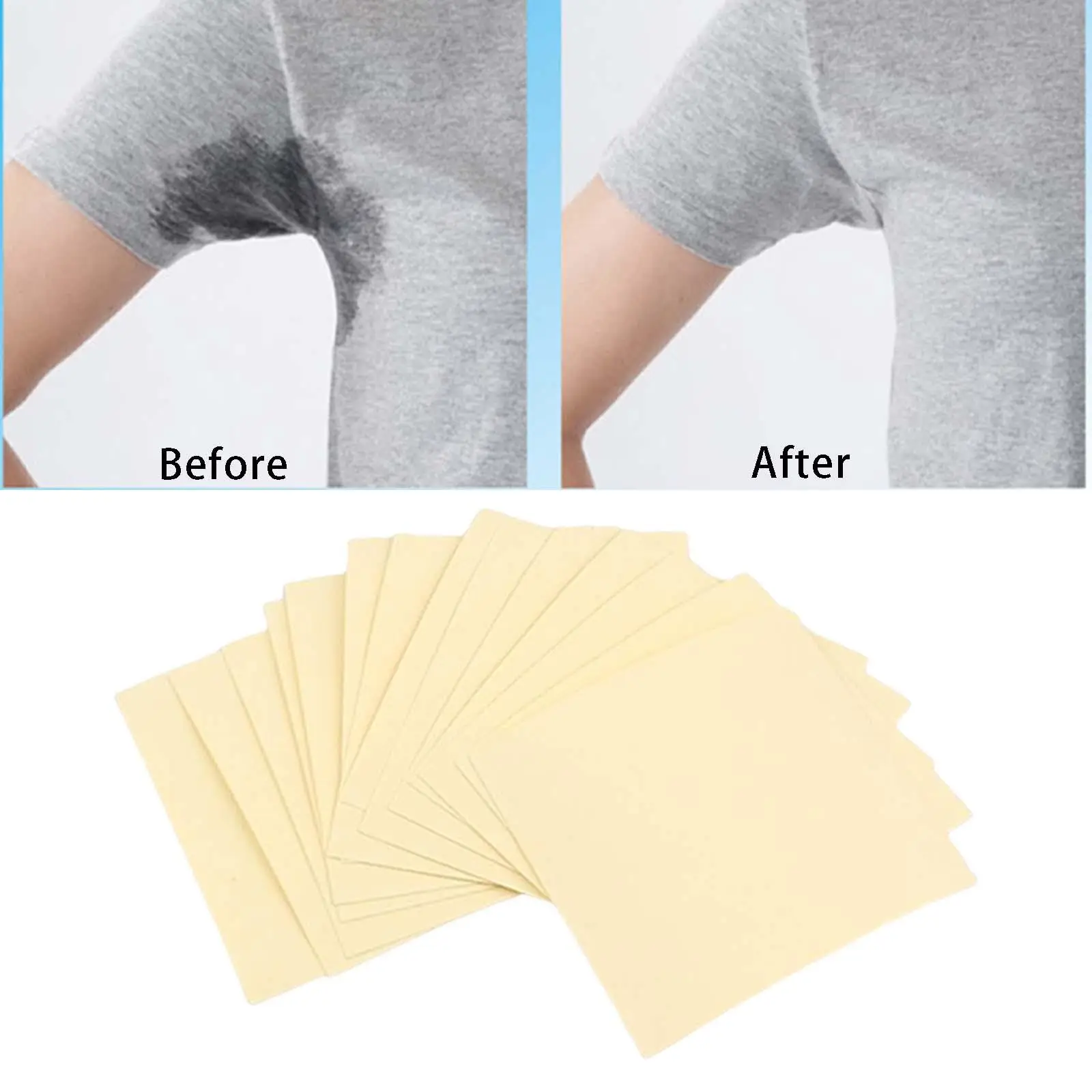 20x Underarm Sweat Pads Non Visible Comfortable Anti Sweat Underarm Shielding Antiperspirant Sticker Armpit Sheet for Women Men