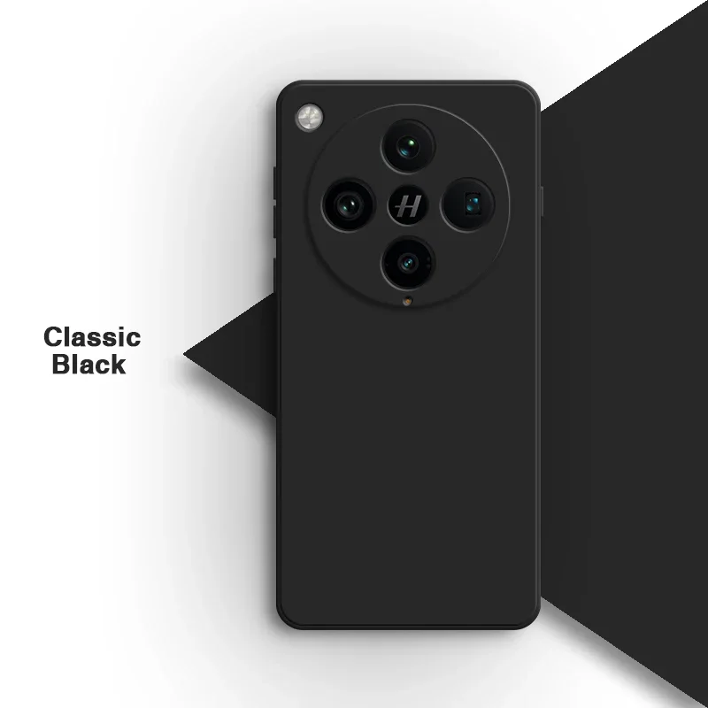 Elegant Liquid Silicone Square Phone Case - Fashionable Soft Back Cover in Classic Design