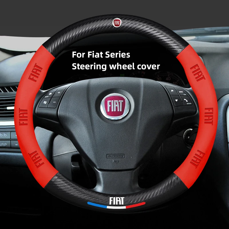 Premium Fiat Steering Wheel Cover - Stylish Car Interior Accessory