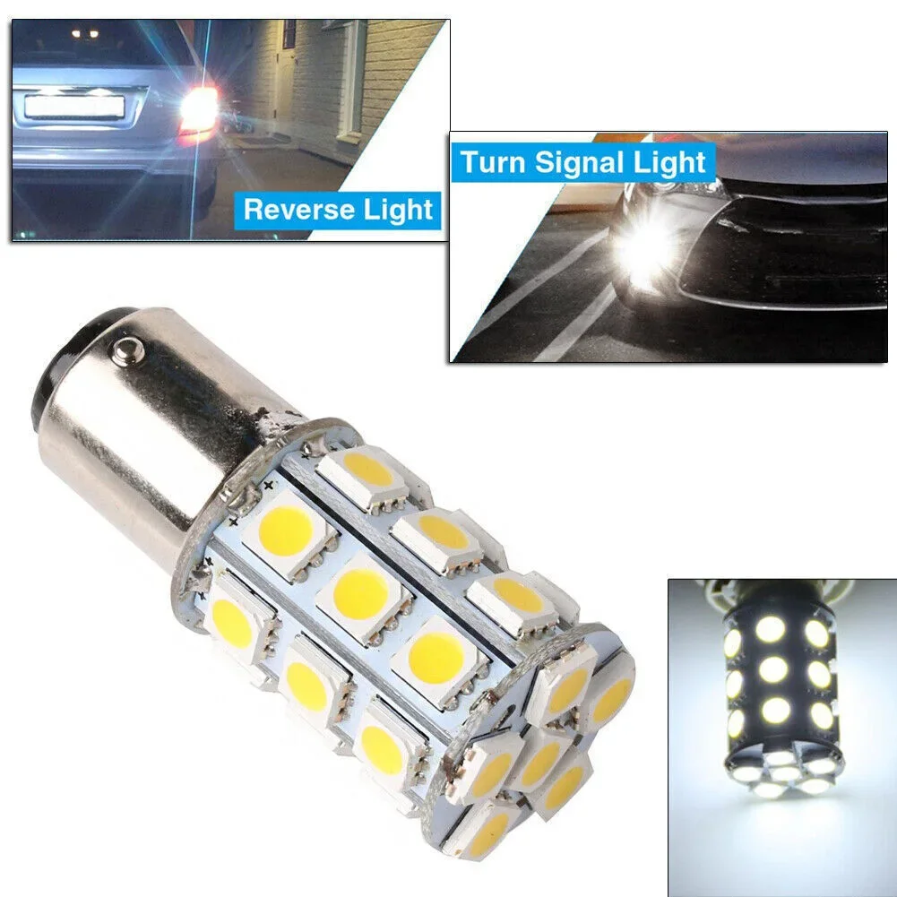 �ڵ��� ĳ�� �ؾ� ��Ʈ LED ���� ����, BA15D 3 Ĩ 5050, 27SMD ����, DC 9V-DC14V, 6000K ȭ��Ʈ ���� �극��ũ ������, 1 ��