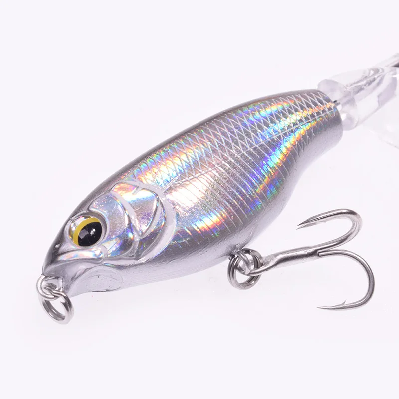 1PCS Whopper Plopper Fishing Lure 75mm 6.5g Topwater Pencil Artificial Hard  Bait Bass Soft Rotating Tail Wobblers Fishing Tackle