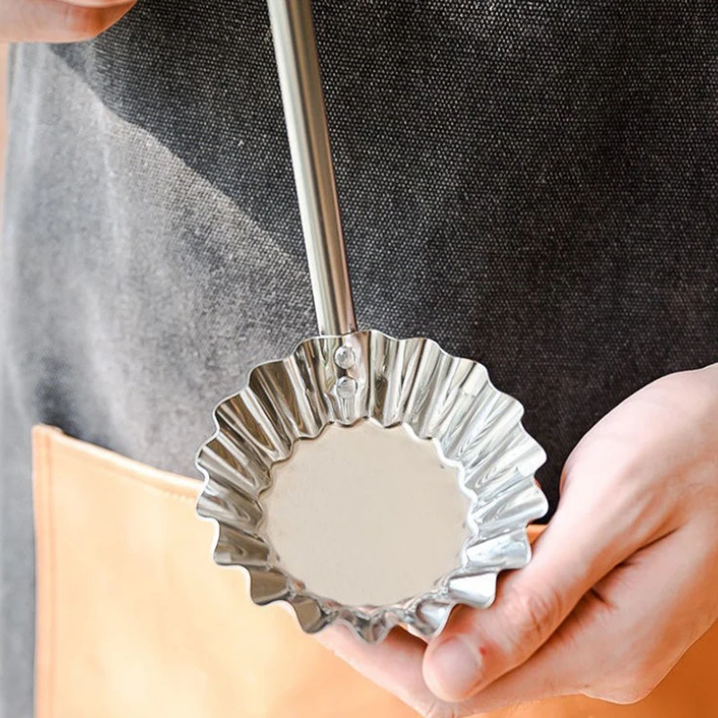 1Pc Stainless Steel Meatball Spoon Pancake Scoop Meat Pie Maker Non-stick Fried Food Mold Kitchen Cooking Tools