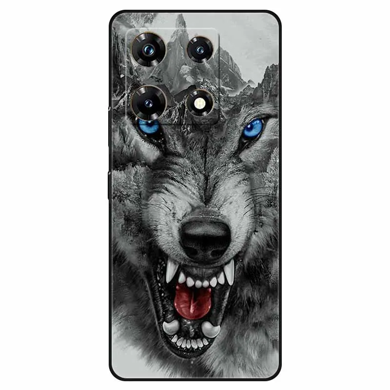 Soft Silicone Wolf & Lions TPU Shockproof Phone Case
