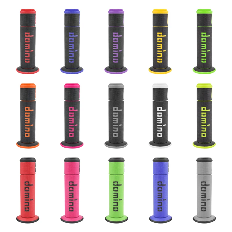 Motorcycle Handle Grips 7/8 22 24mm For KTM YAMAHA Universal Pit Bike Motocross Motorbike Rubber GEL Domino Grip 15 Colors