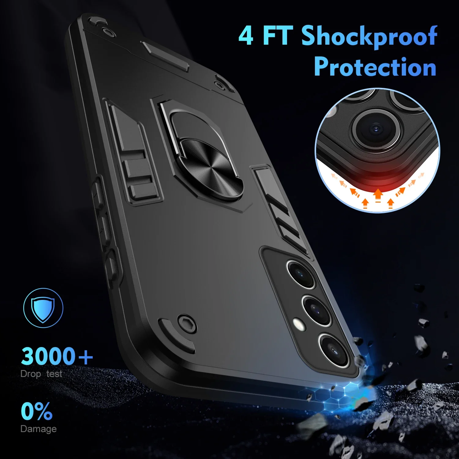 Ring Armor Protective Kickstand Case - Durable Cover with Enhanced Grip