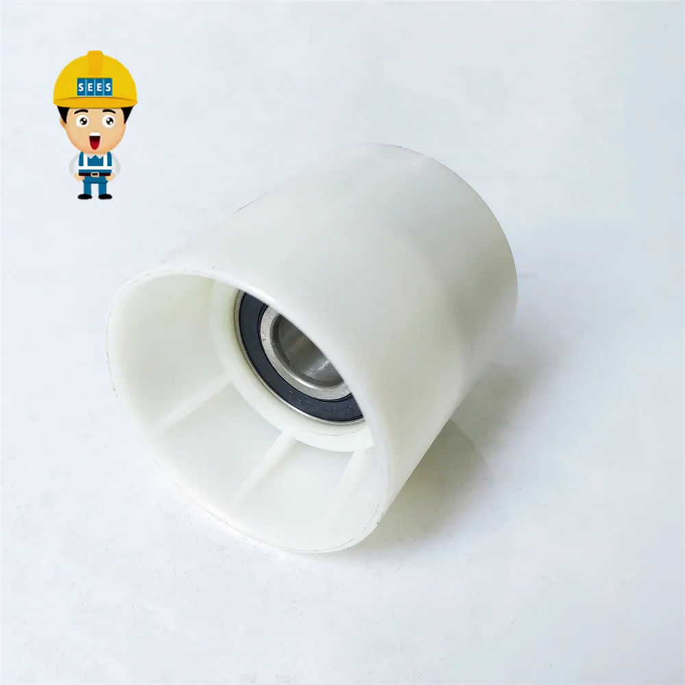 SEES 10pcs Escalator Handrail Support Roller 70*72*6204 OD70mm W72mm Lift Spare Parts