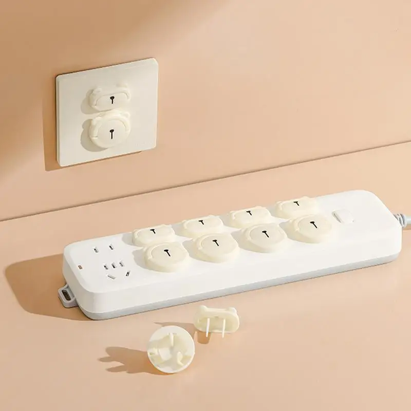 Child Safety Electrical Outlet Covers 10PCS Electric Shock Guard Heat Resistant Electric Shock Guard Kids Proofing Socket