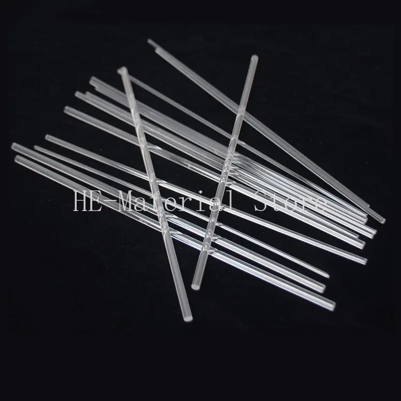 Length 200mm Transparent Acrylic Support Rod Plexiglass Rod Dia 2/3/4mm  Ultra-light Clay Doll Model Scene Support Resin Strip