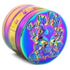 Rainbow Skull Grinder 4 Layer Manual Hand Dried 51.5mm Spice Metal Grindering Kitchen Gift 2