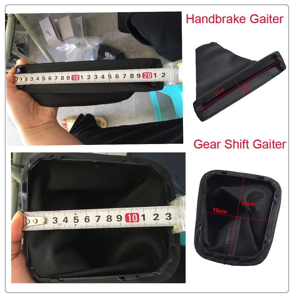 Car Shift Gear Stick Dust-proof Cover Handbrake Handle Faux Leather Cover For Bmw E30 E36 1