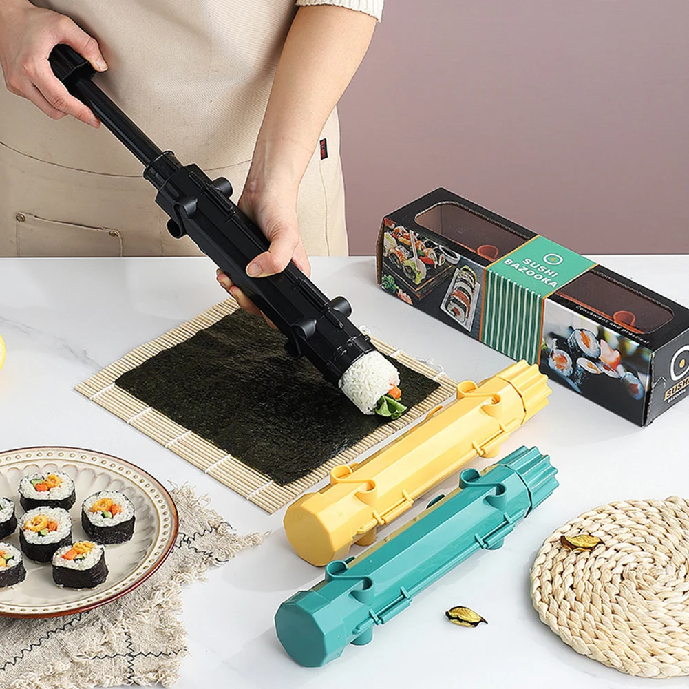 Sushi Maker Cylindrical Mold DIY Kit Kitchen Tool for Cooking Rolls Beginner
