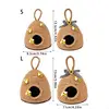 Handmade Woven Rope Bees Hives Hanging Ornament with Decorative Bowknot for Seasonal Festivities Bees Party Decors 87HA 3