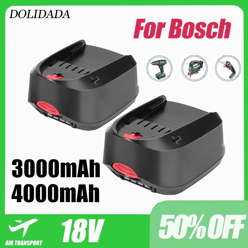 

2 PCS Brand New 18V 4000mAh Li-Ion Battery Pack for Power4All PBA 18V for Bosch 18V Home and Garden Tools (only for Type C)