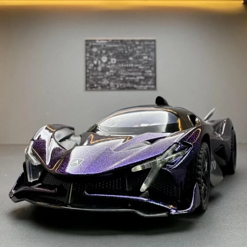 1:32 Apollo Project Evo Alloy Sports Car Model Diecast Metal Racing Car Veicoli Modello Simulazione Sound Light Toys Car Kids Gift
