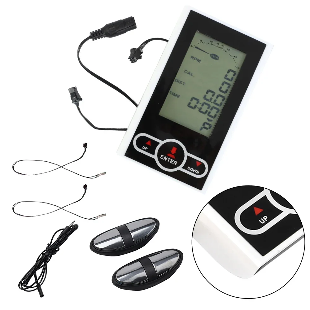 Mileage Speedometer Display Exercise Bike Monitor Heart Rate Mileage Product Name Scan Speed Elliptical Trainer Display