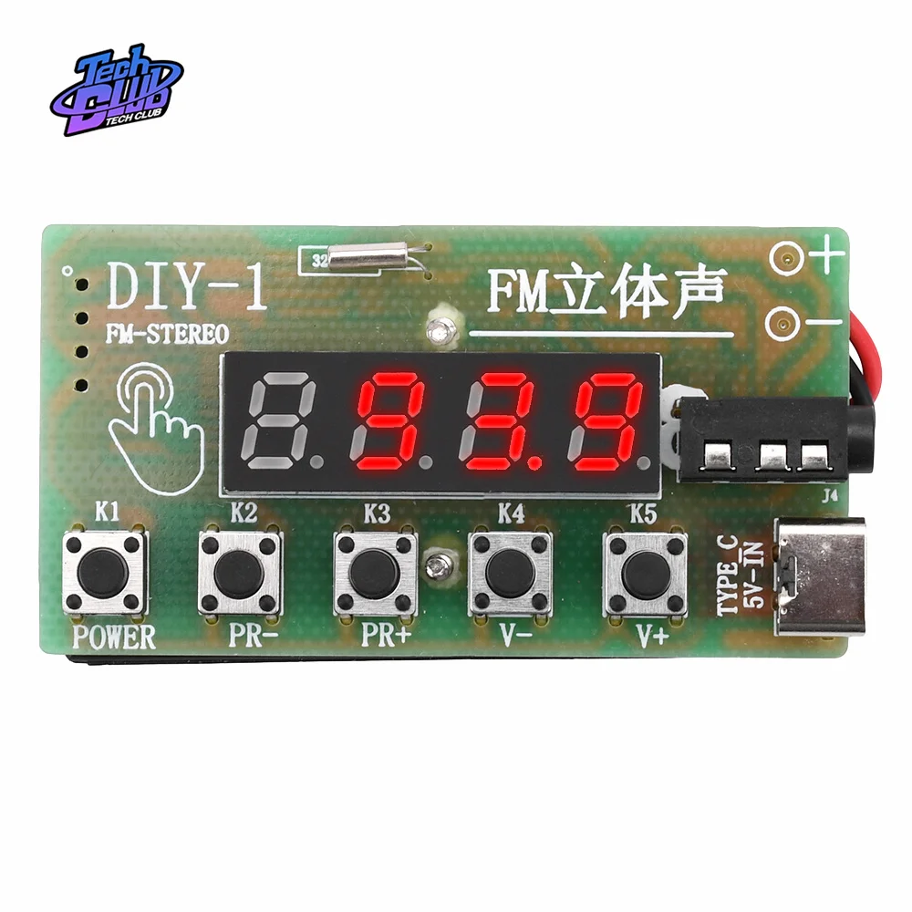87-108MHz AM/FM DIY Electronic Kits Wireless Stereo FM Radio Receiver Module PCB for DIY Learner Tool 5