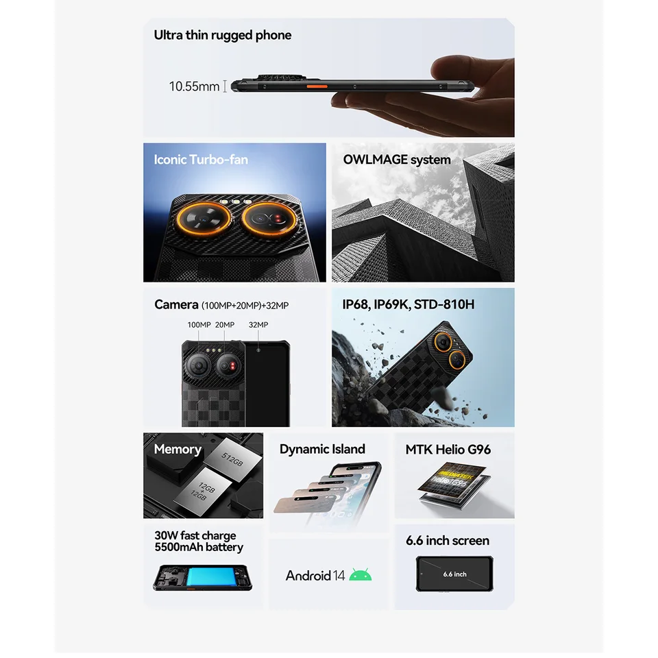 頑丈なナイトビジョンカメラ,4g,12GB IIIF150-Air3 GB,512インチ,6.6