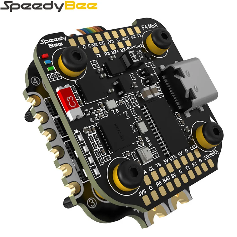 

New SpeedyBee F405 Mini Flight Controller with BLS 35A Mini V2 20x20 4-in-1 ESC for RC FPV Racing Drone