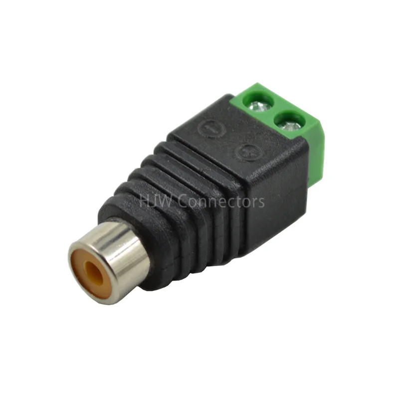 

50 buah CAT5 untuk kamera CCTV Video AV Balun Phono RCA female jack konektor Adapter Terminal block Drop Shipping