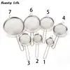 New Kitchen 7/8/10/12/14/16/18/20/22cm Optional Kitchen Stainless Steel Flour Tea Strainer Mesh Colander Sieve Filter Sifter