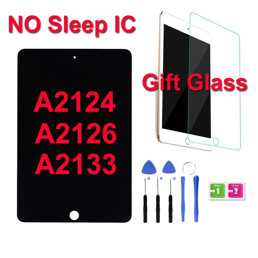 First Choose Digitizer Screen For iPad Mini 5 5th Gen 7.9'' 2019 Touch  Screen Glass Panel Repair Parts for iPAD A2133 A2124 A2126 A2125 With Tool