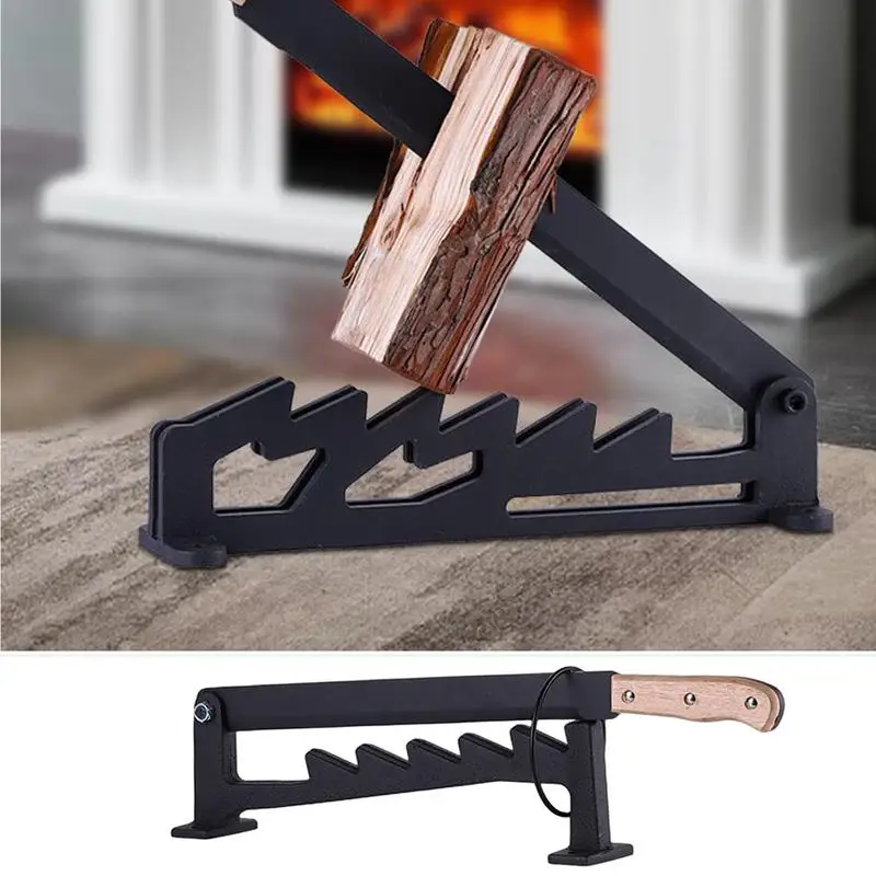 

Wall Mounted Firewood Starter Secure Wood Ignition Wall Splitter Heavy Duty Portable High Carbon Steel Wall Wood Cutter