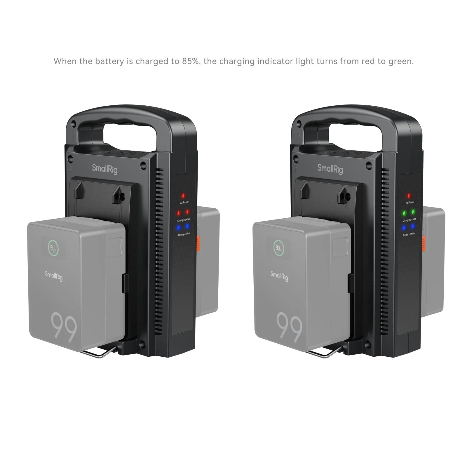 Dual Channel V-Mount Battery Charger (European Standard) Compatible With the Maj