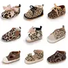 0-18M Newborn Baby Shoes Female Baby Cute Leopard Pattern Sports Shoes Sandals Soft Sole Comfortable Walking Shoes 1