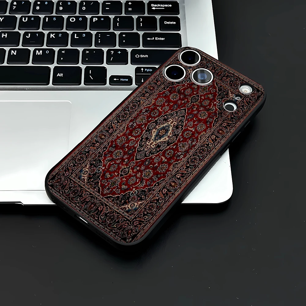 Vintage Persian Carpet Design Shockproof Silicone Phone Case